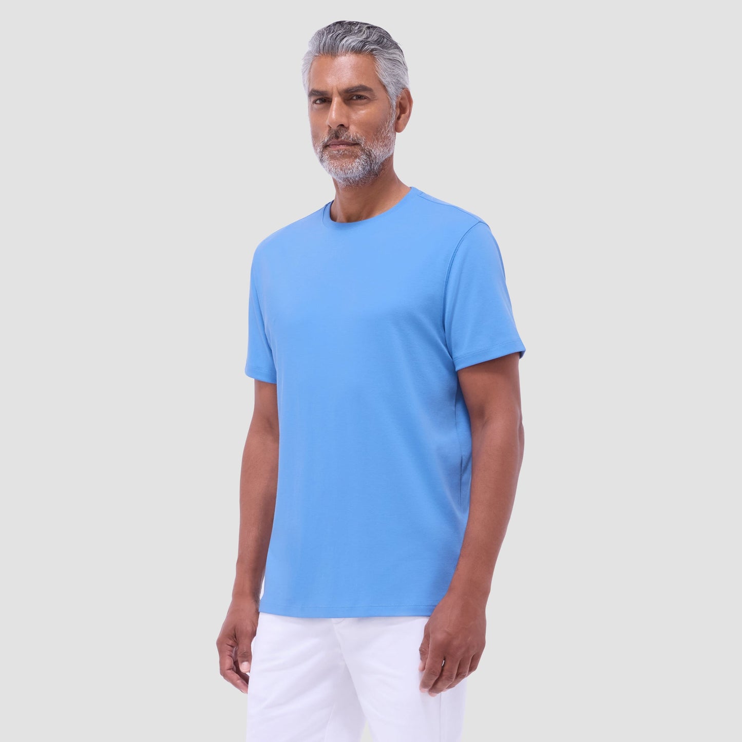 Bugatchi Hank Crew Neck T-Shirt Classic Blue