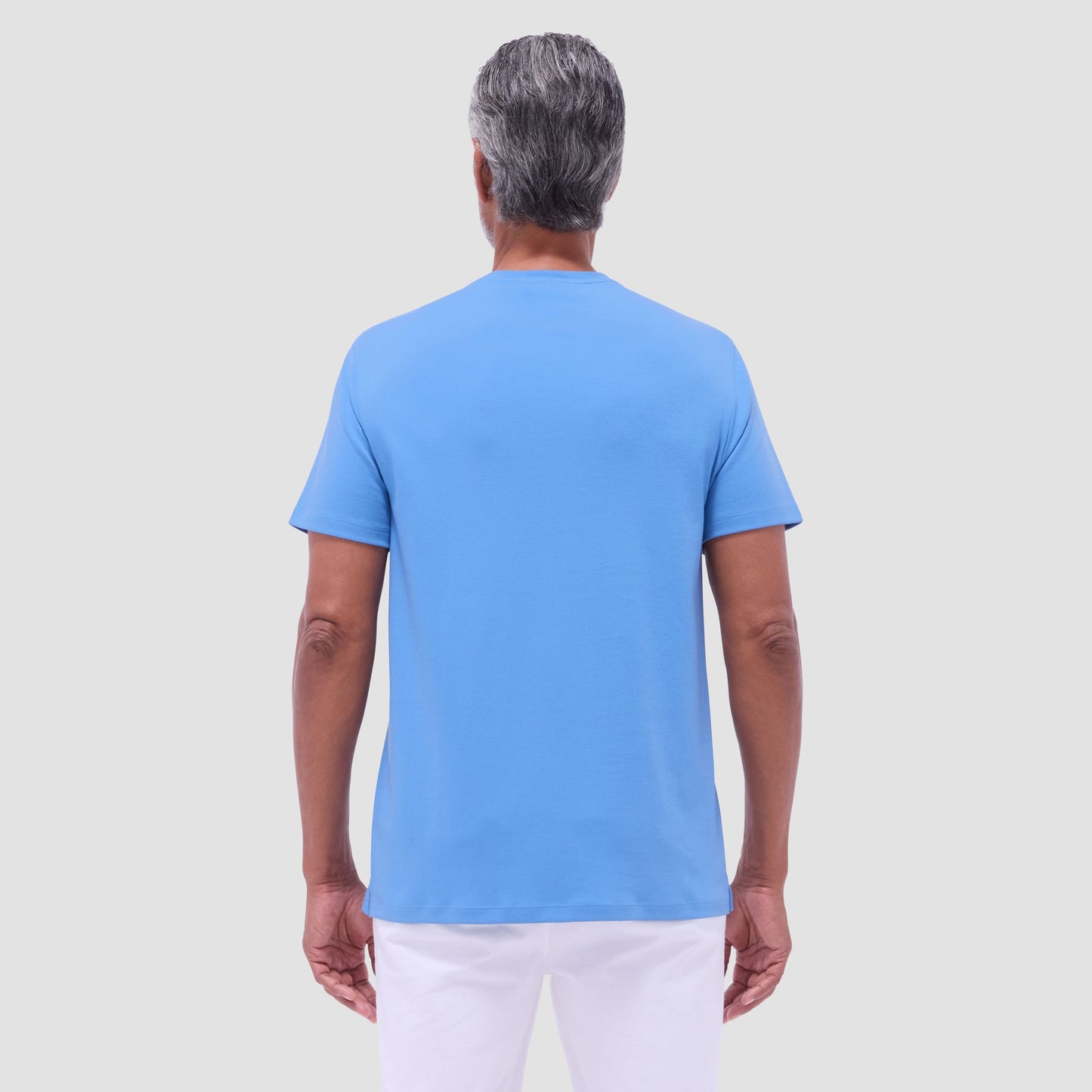Bugatchi Hank Crew Neck T-Shirt Classic Blue