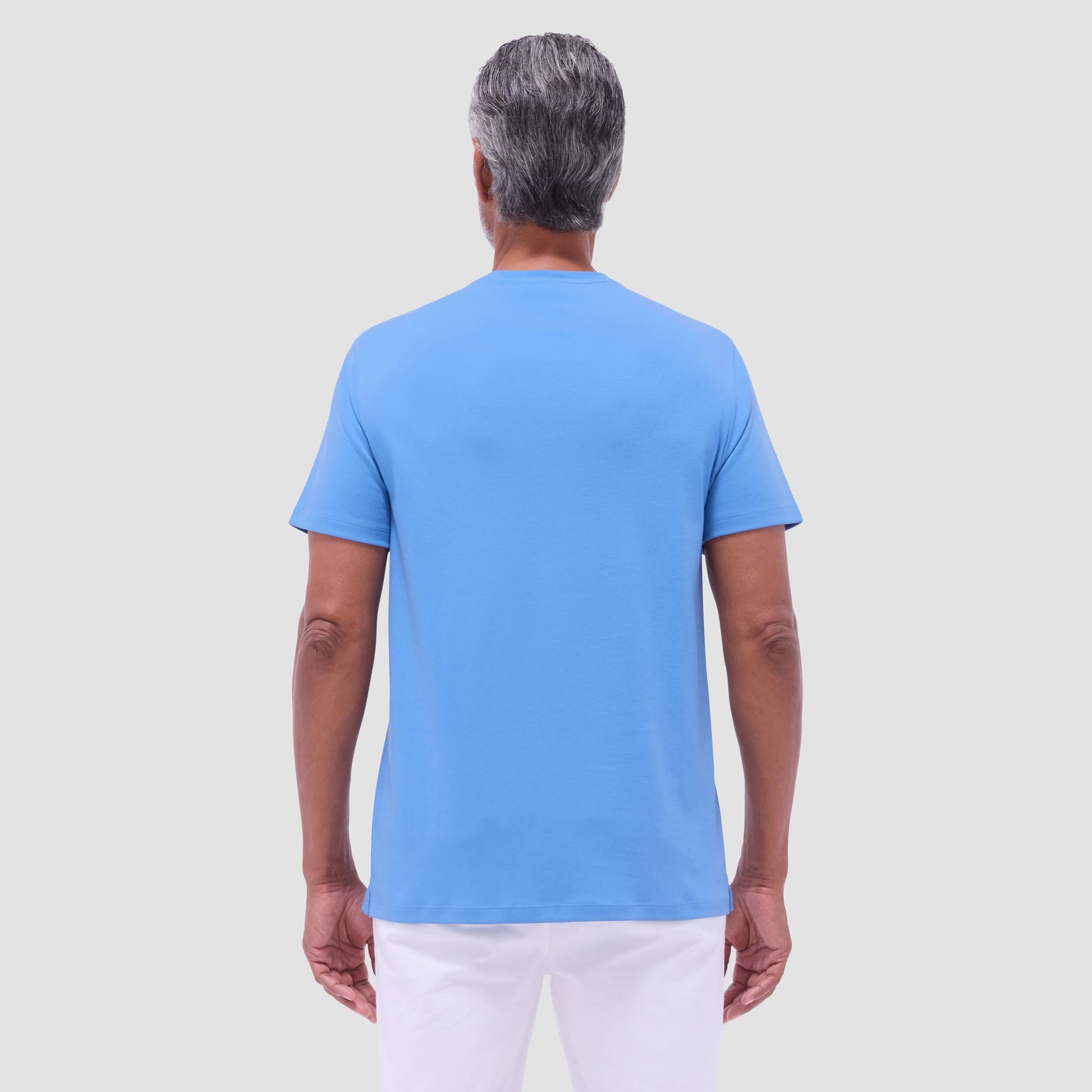 Bugatchi Hank Crew Neck T-Shirt Classic Blue