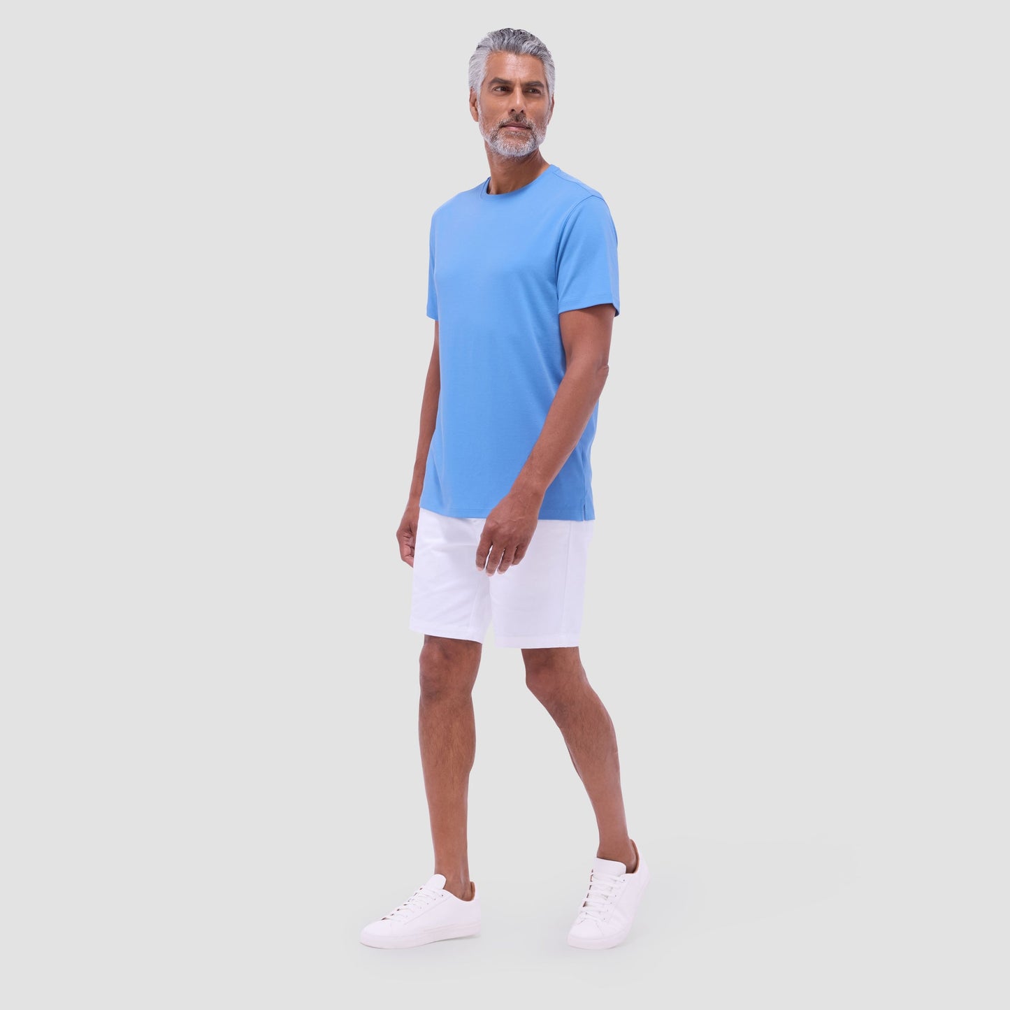 Bugatchi Hank Crew Neck T-Shirt Classic Blue