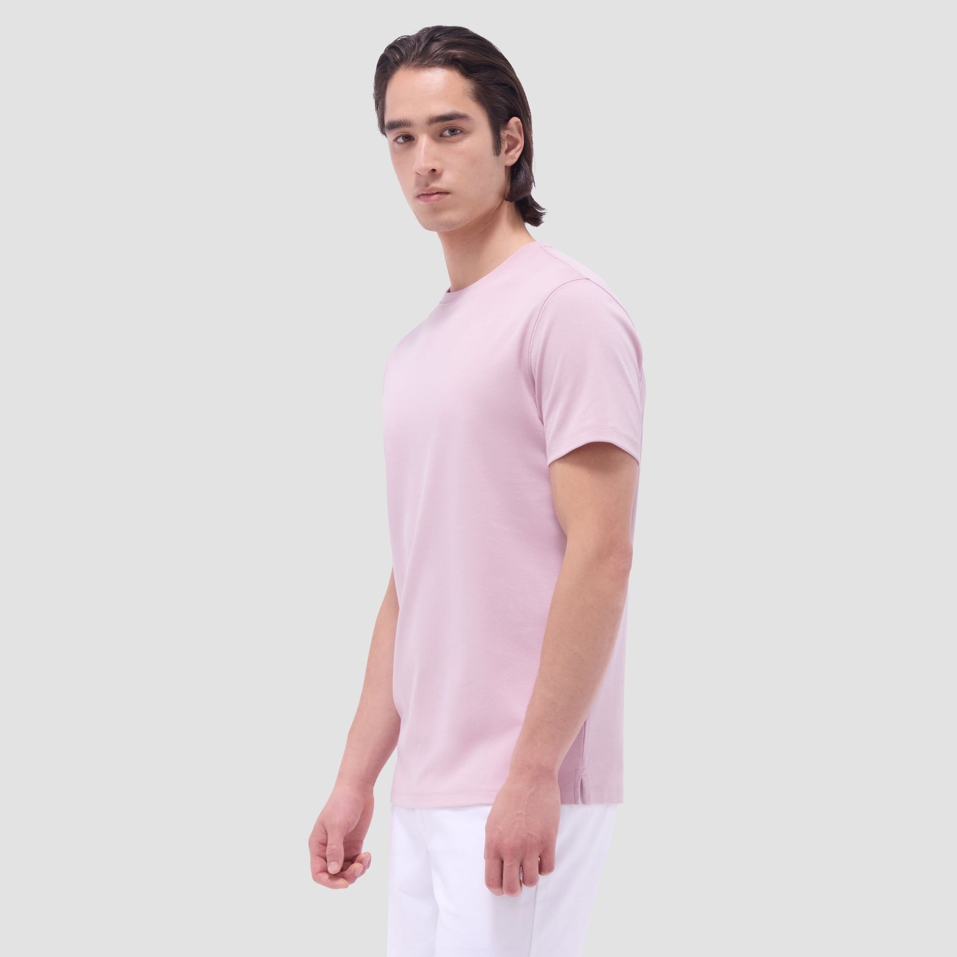 Bugatchi Hank Crew Neck T-Shirt Dusty Pink