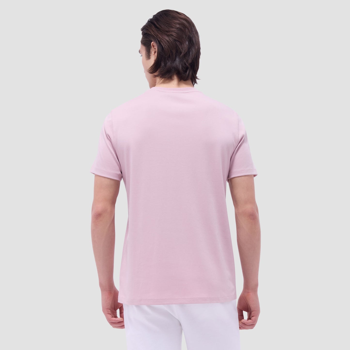 Bugatchi Hank Crew Neck T-Shirt Dusty Pink
