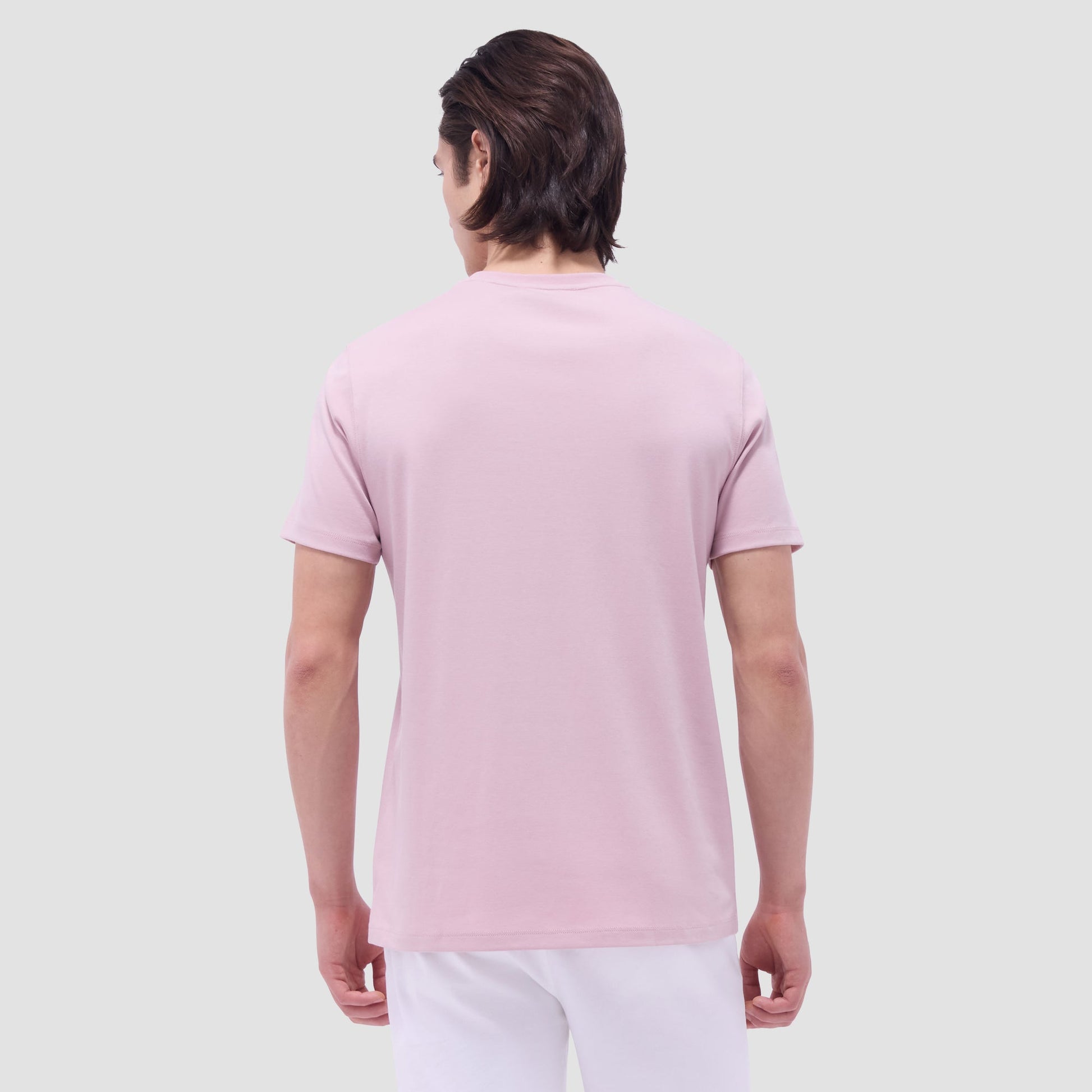 Bugatchi Hank Crew Neck T-Shirt Dusty Pink