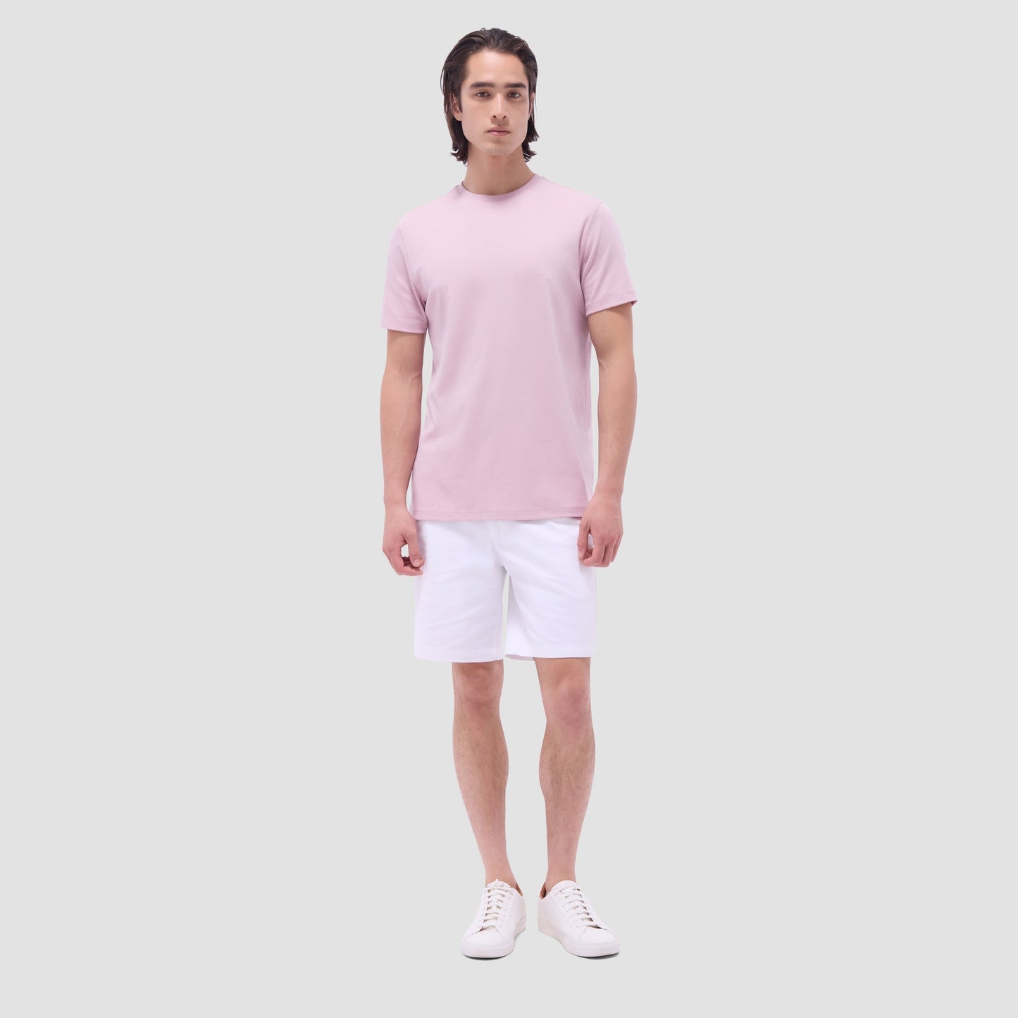Bugatchi Hank Crew Neck T-Shirt Dusty Pink