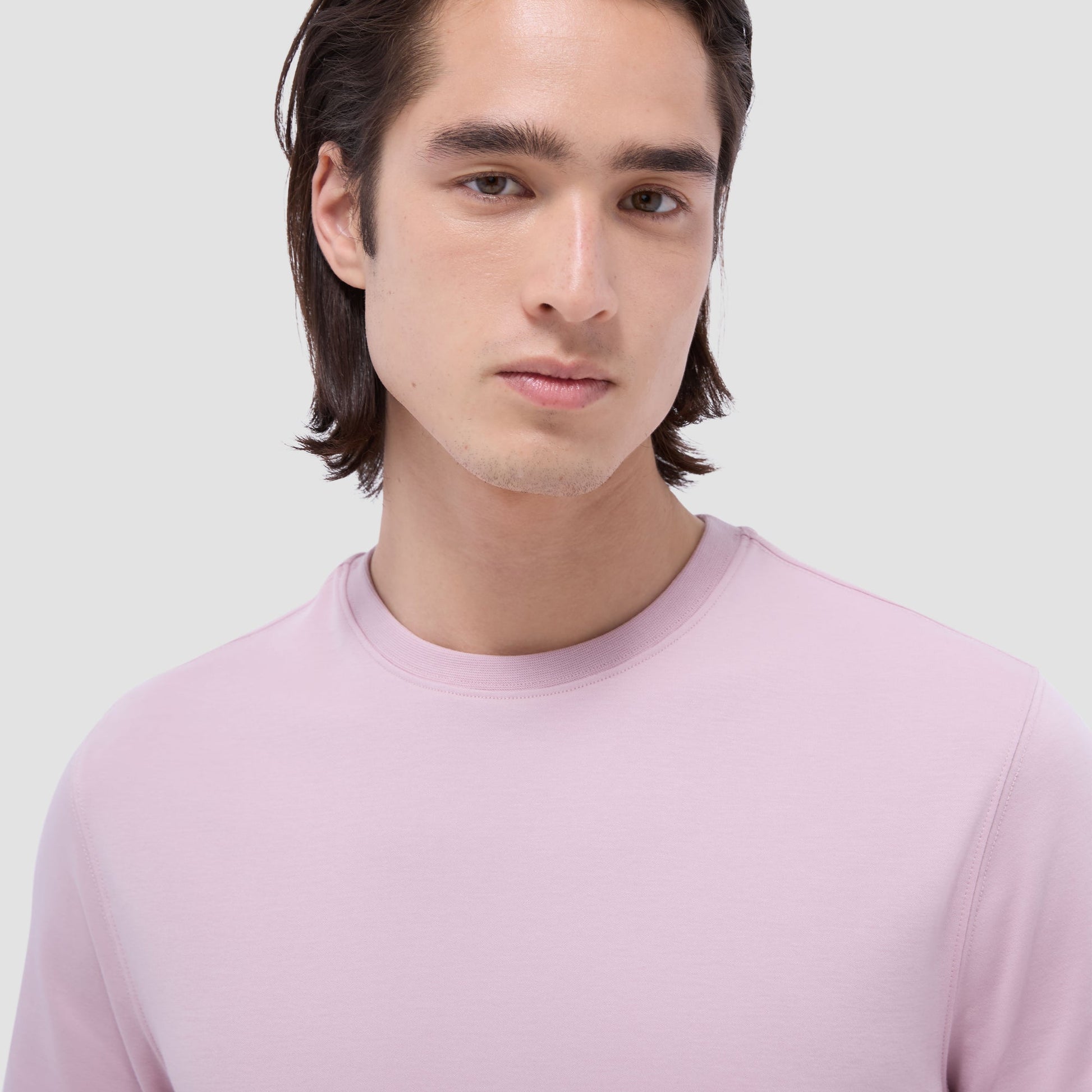Bugatchi Hank Crew Neck T-Shirt Dusty Pink
