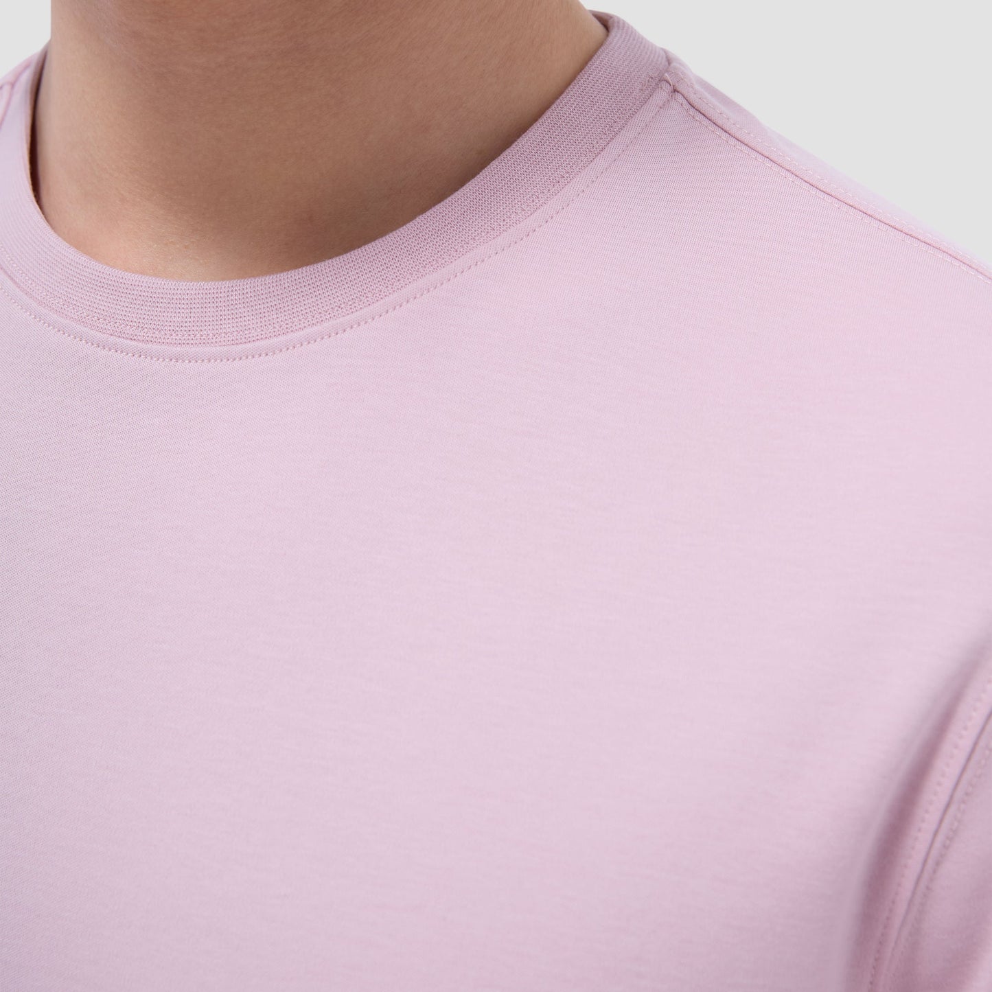 Bugatchi Hank Crew Neck T-Shirt Dusty Pink