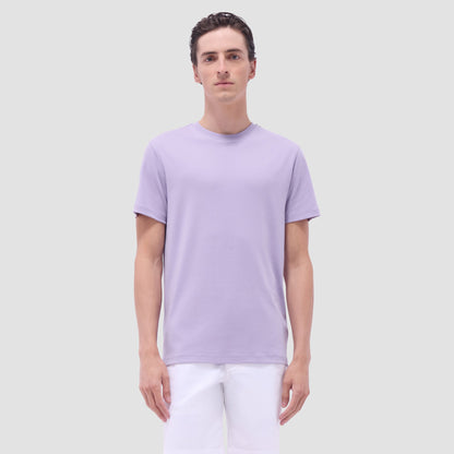Bugatchi Hank Crew Neck T-Shirt Lilac