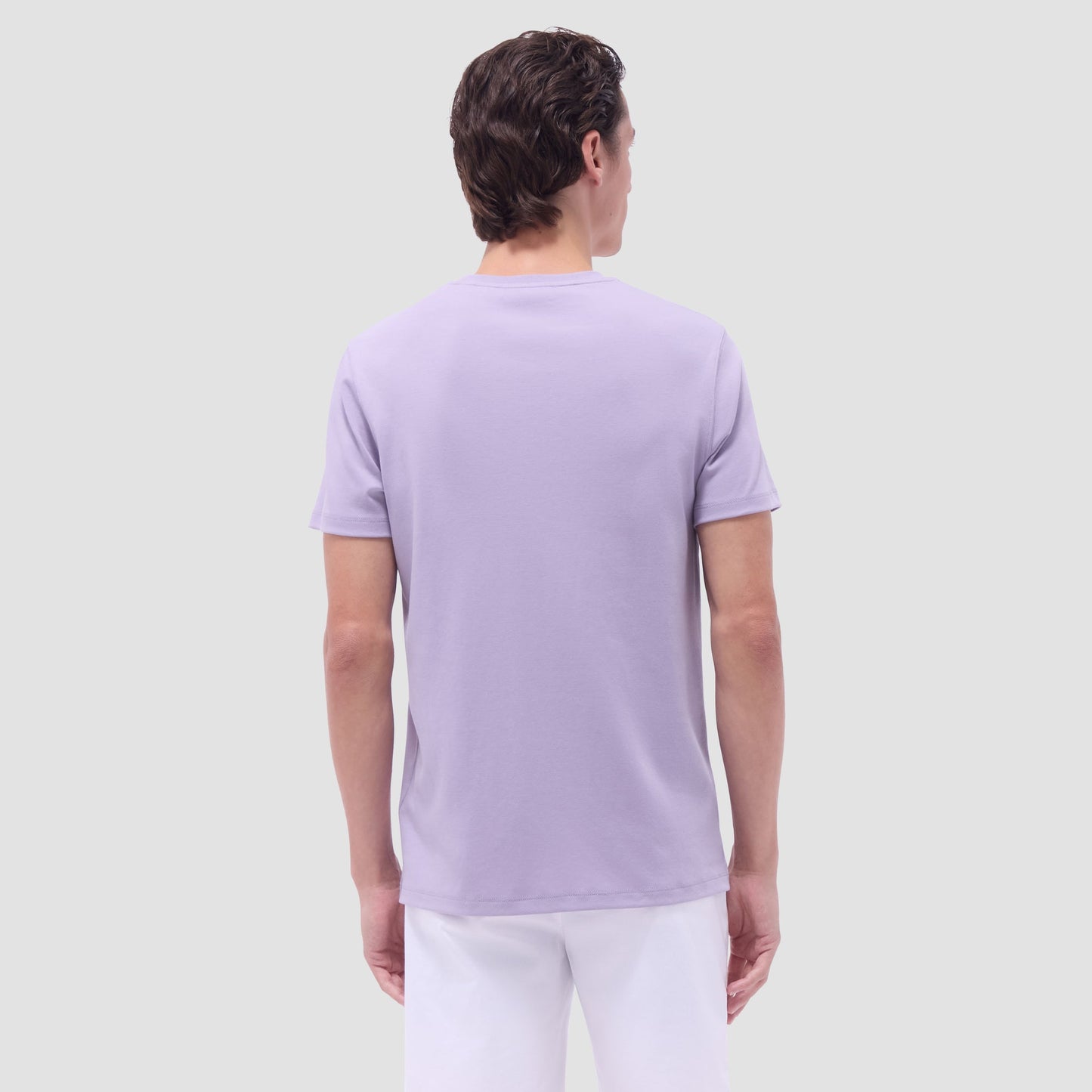 Bugatchi Hank Crew Neck T-Shirt Lilac
