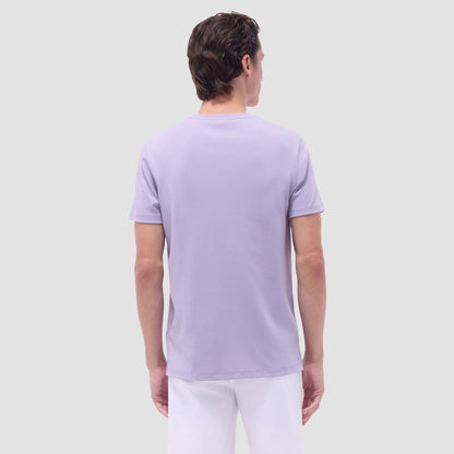 Bugatchi Hank Crew Neck T-Shirt Lilac