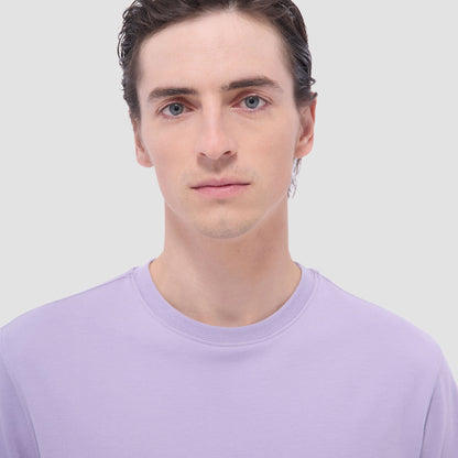 Bugatchi Hank Crew Neck T-Shirt Lilac