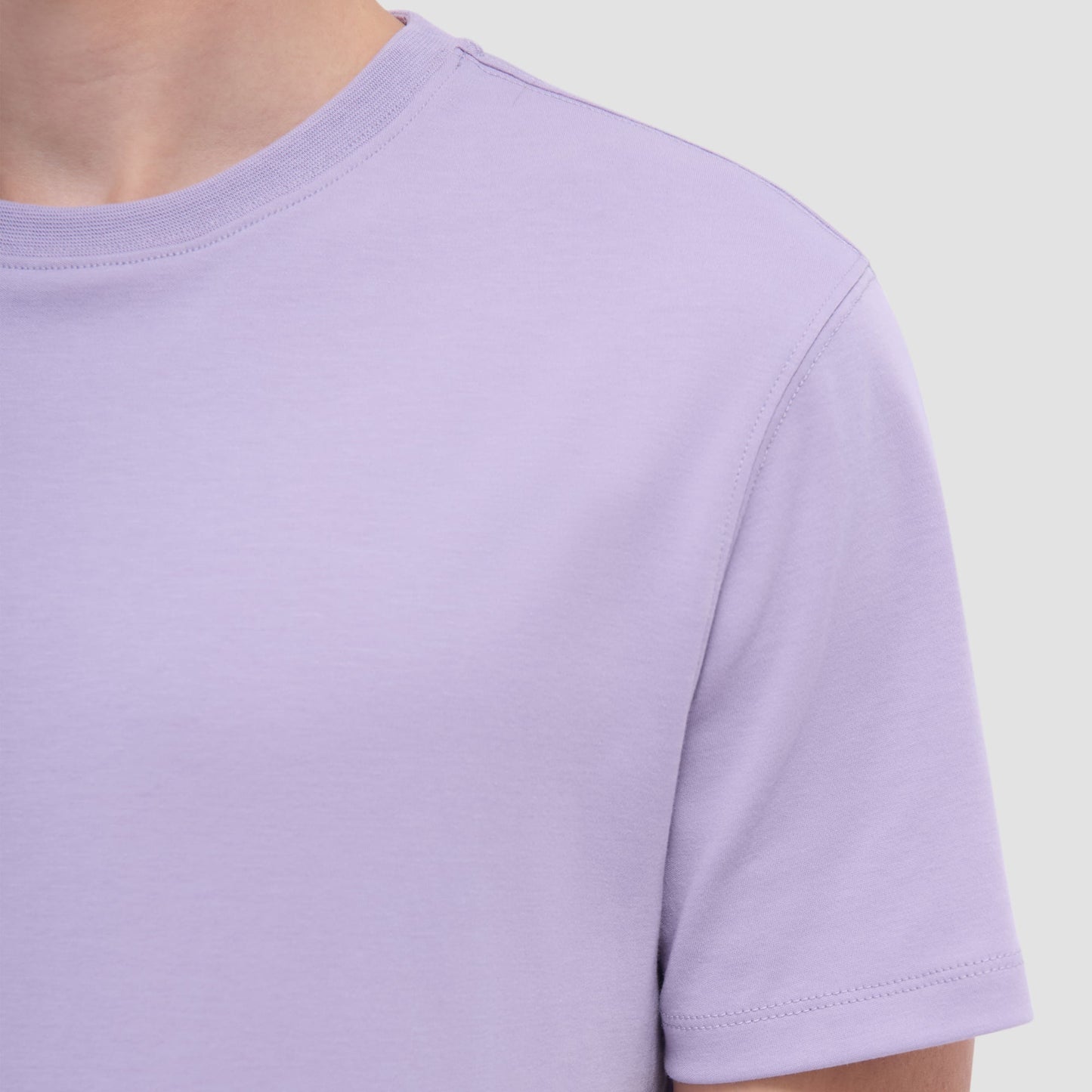 Bugatchi Hank Crew Neck T-Shirt Lilac