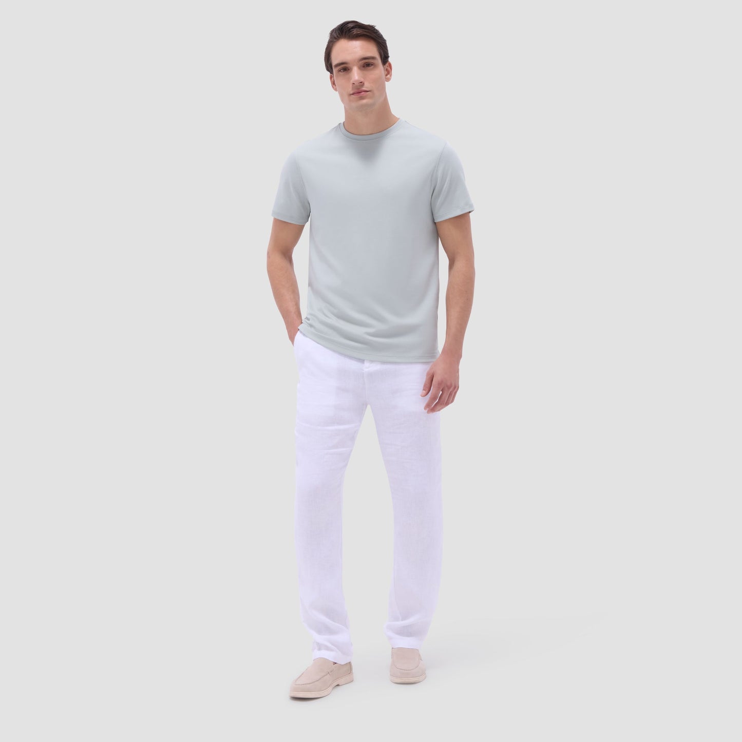 Bugatchi Hank Crew Neck T-Shirt Mint