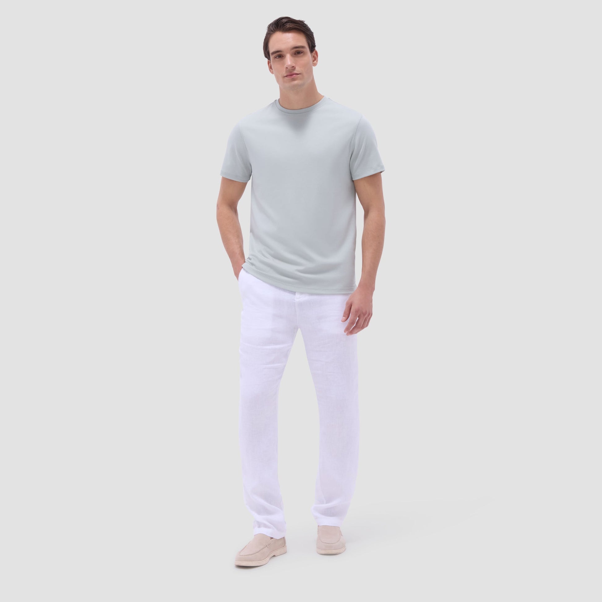 Bugatchi Hank Crew Neck T-Shirt Mint