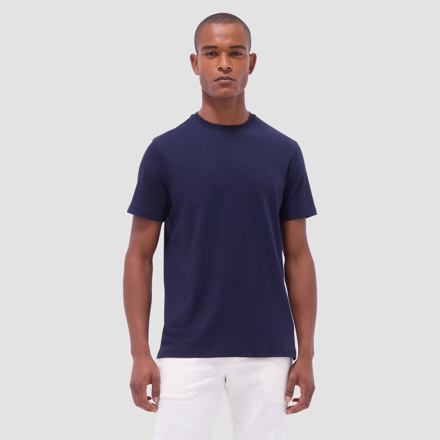 Bugatchi Hank Crew Neck T-Shirt Navy