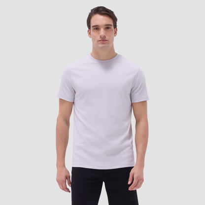 Bugatchi Hank Crew Neck T-Shirt Platinum