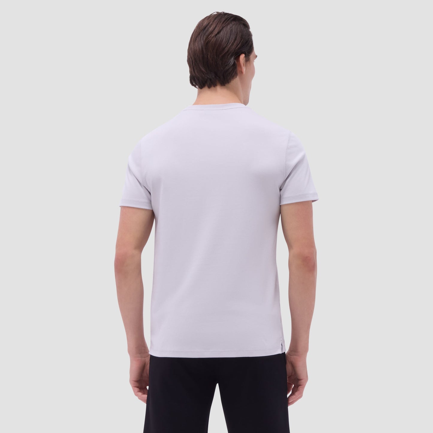 Bugatchi Hank Crew Neck T-Shirt Platinum