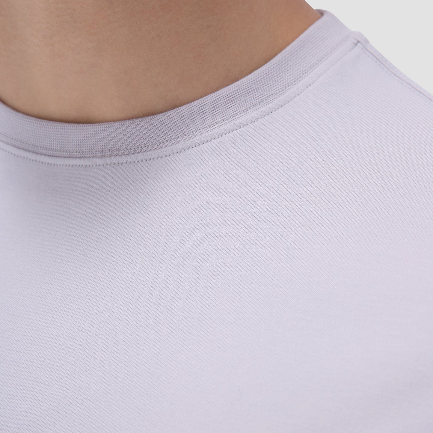 Bugatchi Hank Crew Neck T-Shirt Platinum
