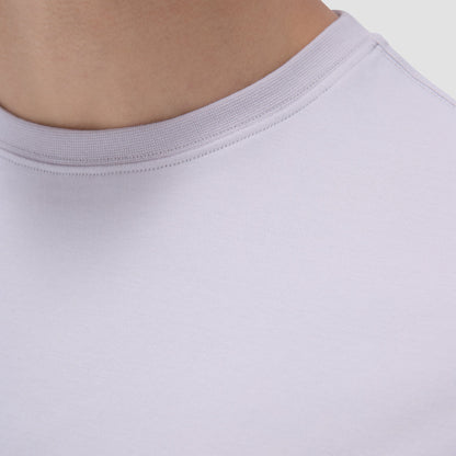 Bugatchi Hank Crew Neck T-Shirt Platinum