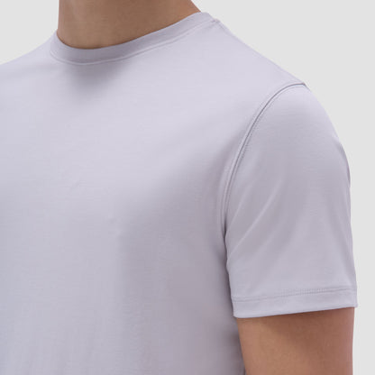 Bugatchi Hank Crew Neck T-Shirt Platinum