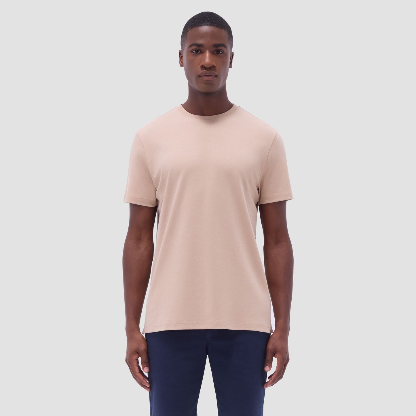 Bugatchi Hank Crew Neck T-Shirt Sand