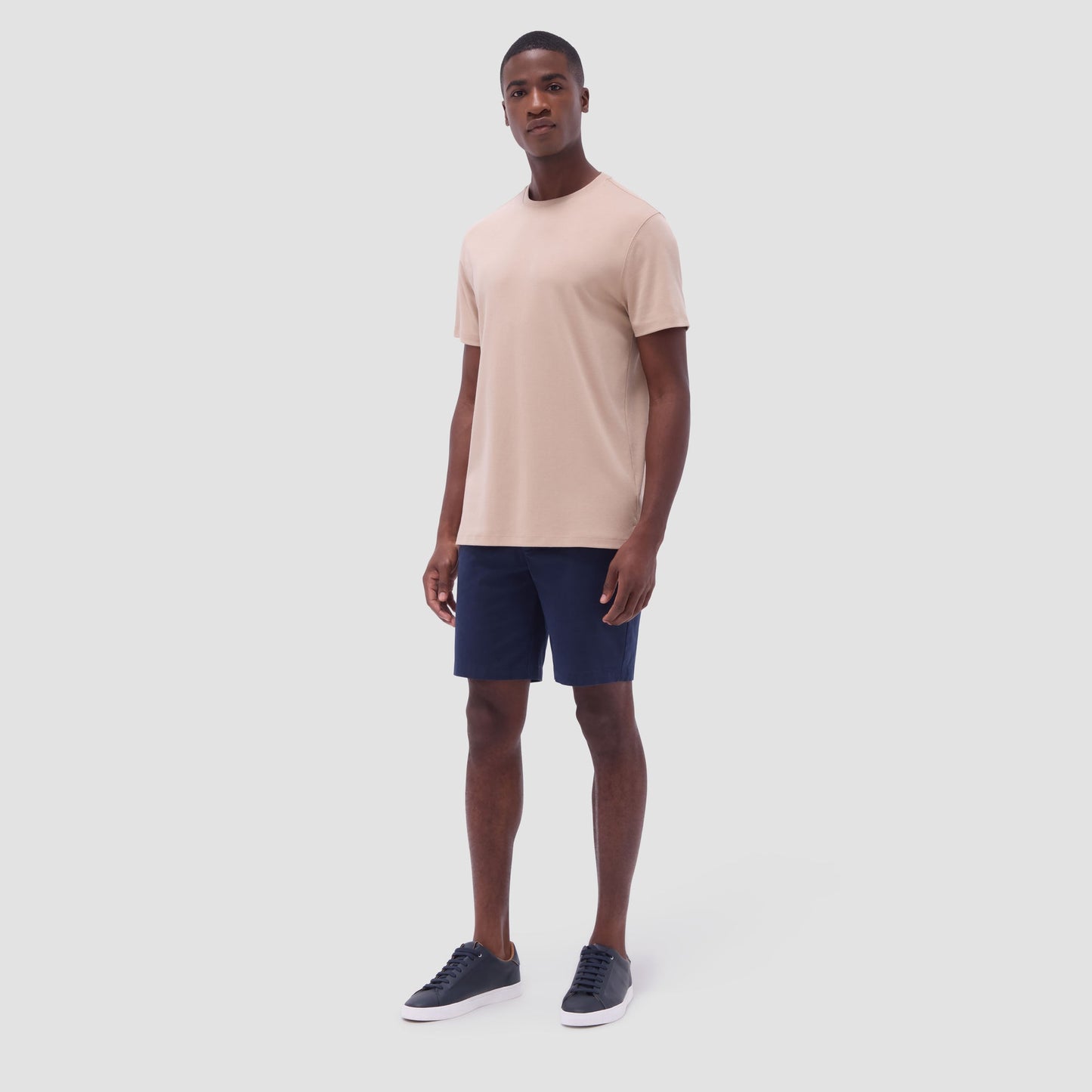 Bugatchi Hank Crew Neck T-Shirt Sand