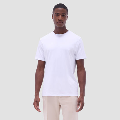 Bugatchi Hank Crew Neck T-Shirt White
