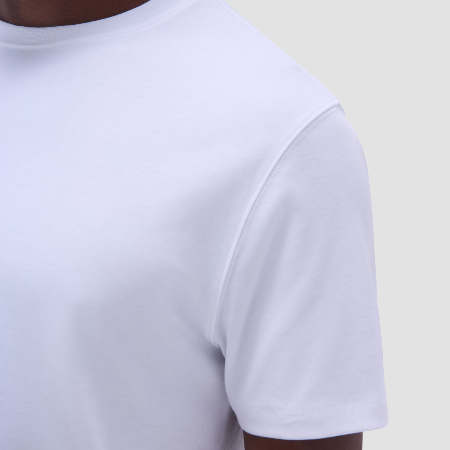 Bugatchi Hank Crew Neck T-Shirt White