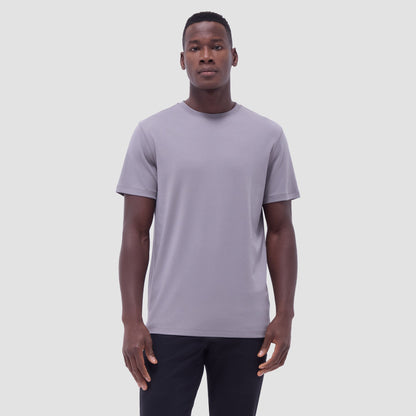 Bugatchi Hank Crew Neck T-Shirt Zinc
