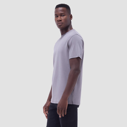 Bugatchi Hank Crew Neck T-Shirt Zinc