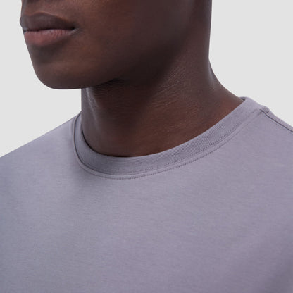 Bugatchi Hank Crew Neck T-Shirt Zinc