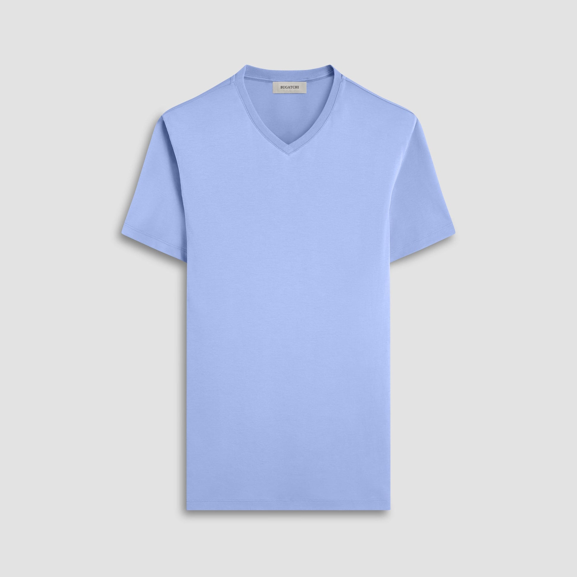 Bugatchi Holden V-Neck T-Shirt Air Blue