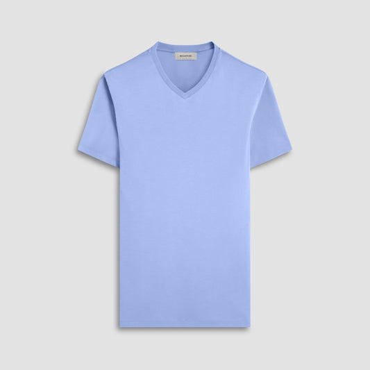 Bugatchi Holden V-Neck T-Shirt Air Blue