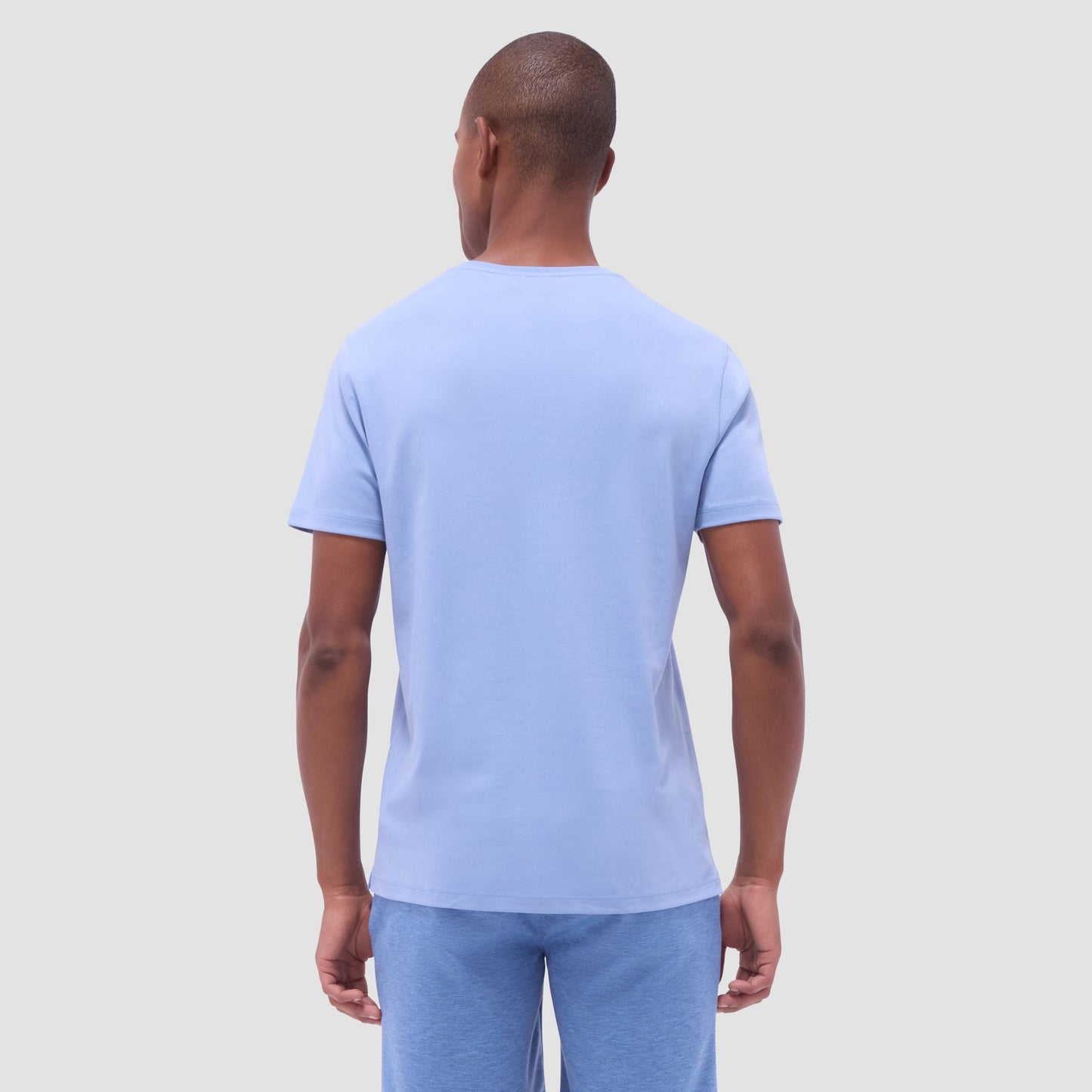 Bugatchi Holden V-Neck T-Shirt Air Blue