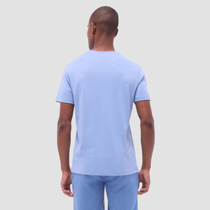 Bugatchi Holden V-Neck T-Shirt Air Blue