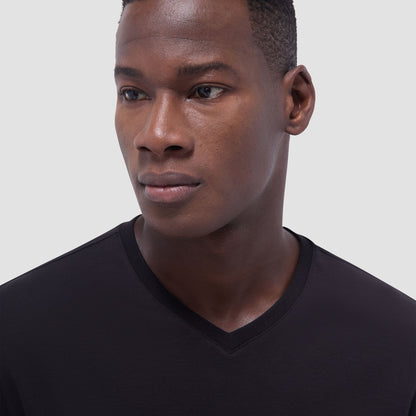 Bugatchi Holden V-Neck T-Shirt Black