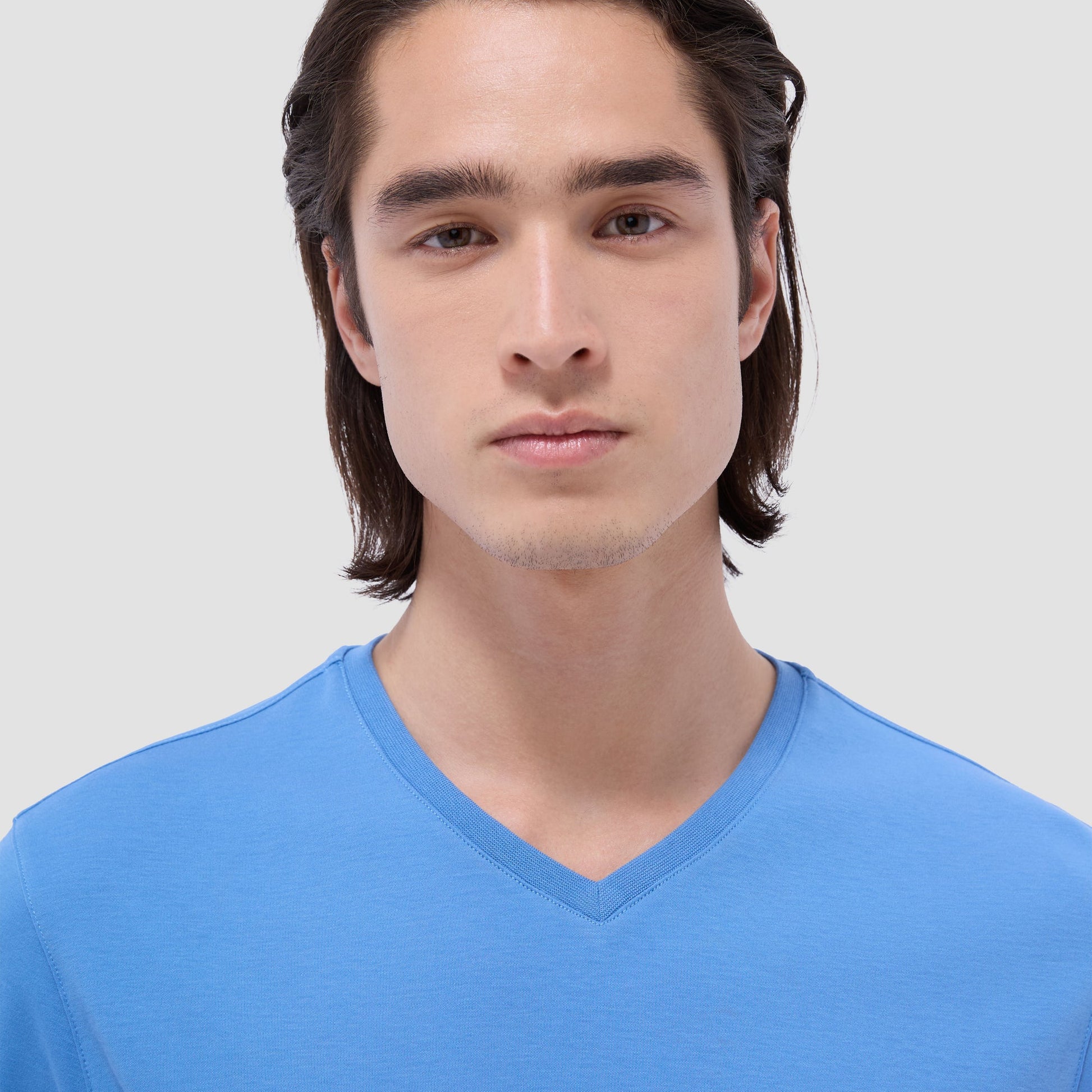 Bugatchi Holden V-Neck T-Shirt Classic Blue