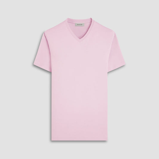 Bugatchi Holden V-Neck T-Shirt Dusty Pink