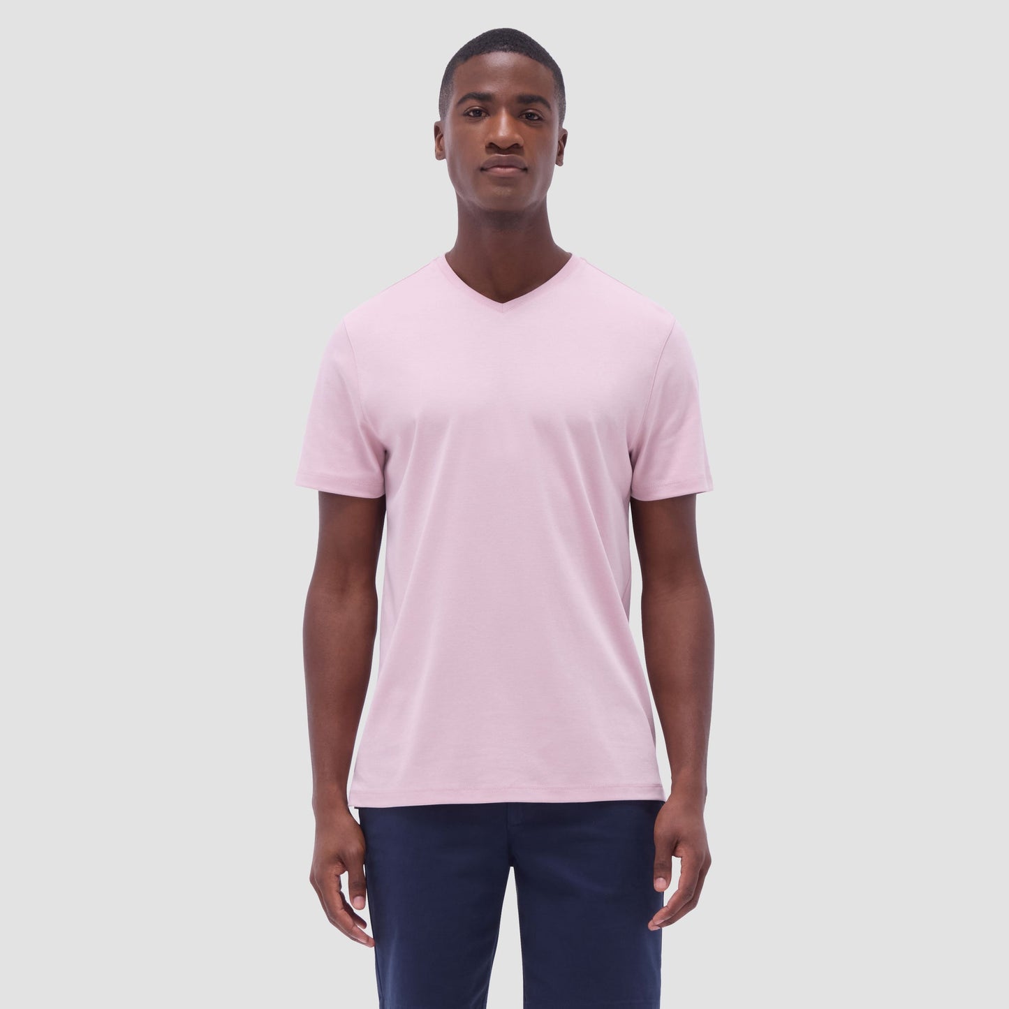Bugatchi Holden V-Neck T-Shirt Dusty Pink