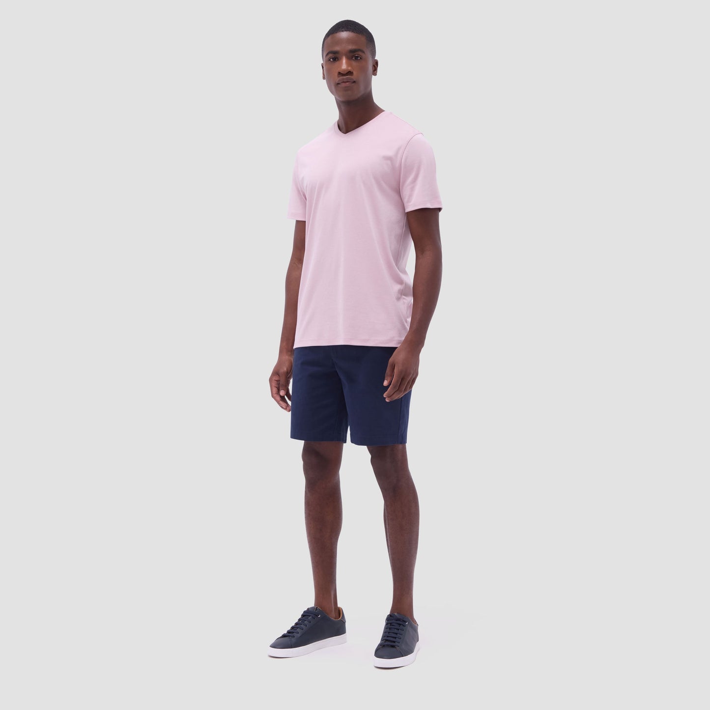 Bugatchi Holden V-Neck T-Shirt Dusty Pink