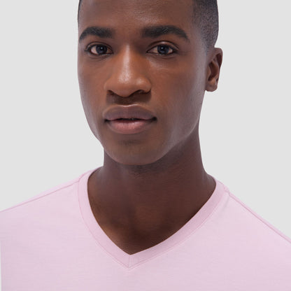 Bugatchi Holden V-Neck T-Shirt Dusty Pink