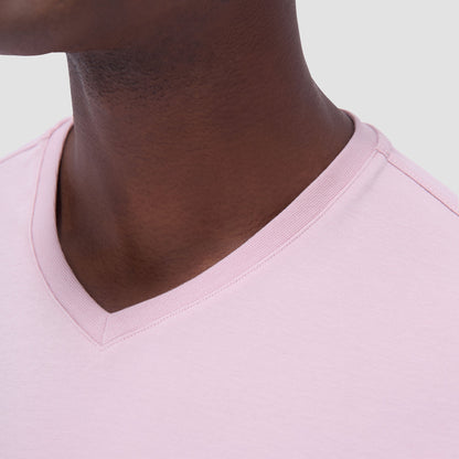 Bugatchi Holden V-Neck T-Shirt Dusty Pink