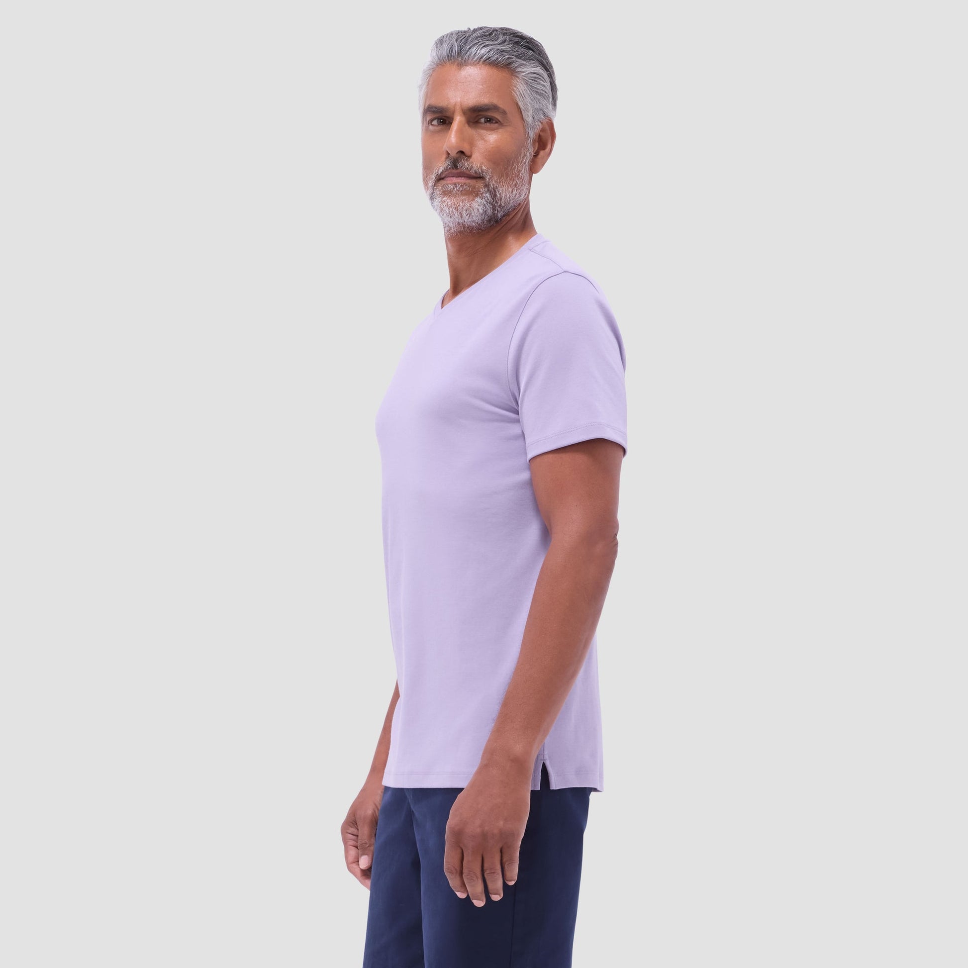 Bugatchi Holden V-Neck T-Shirt Lilac