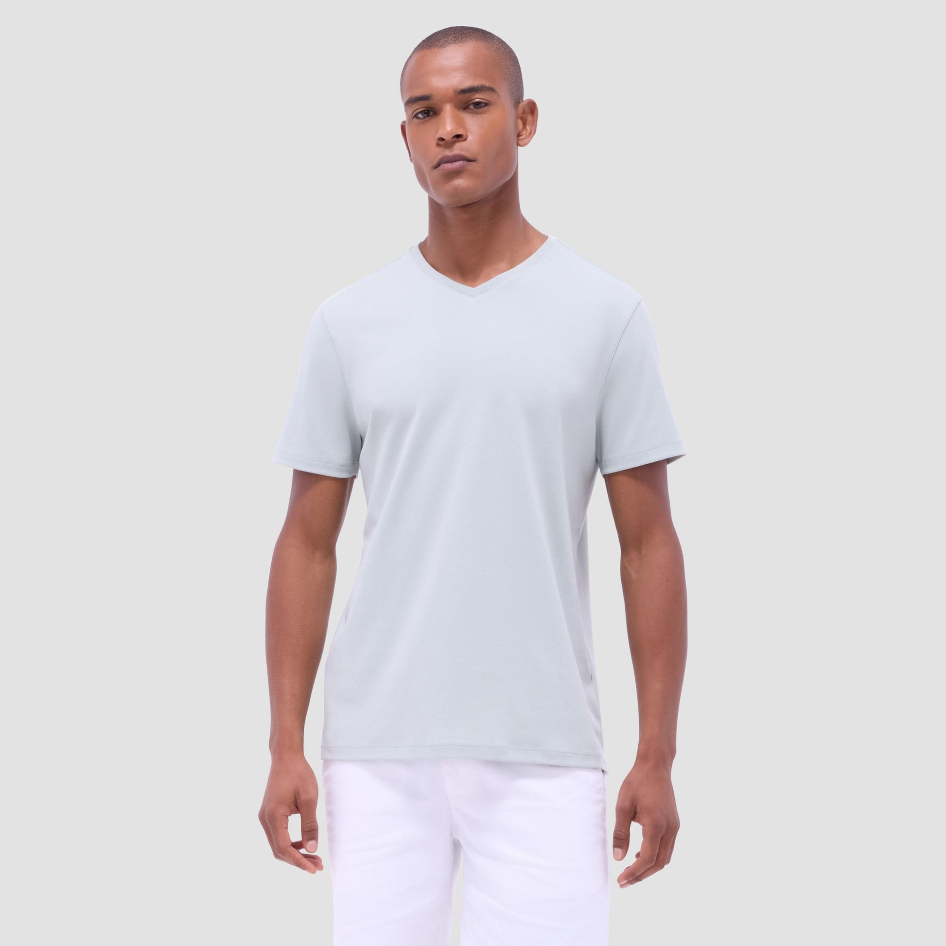 Bugatchi Holden V-Neck T-Shirt Mint