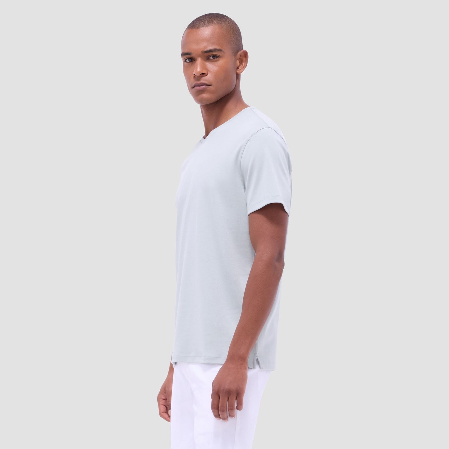 Bugatchi Holden V-Neck T-Shirt Mint