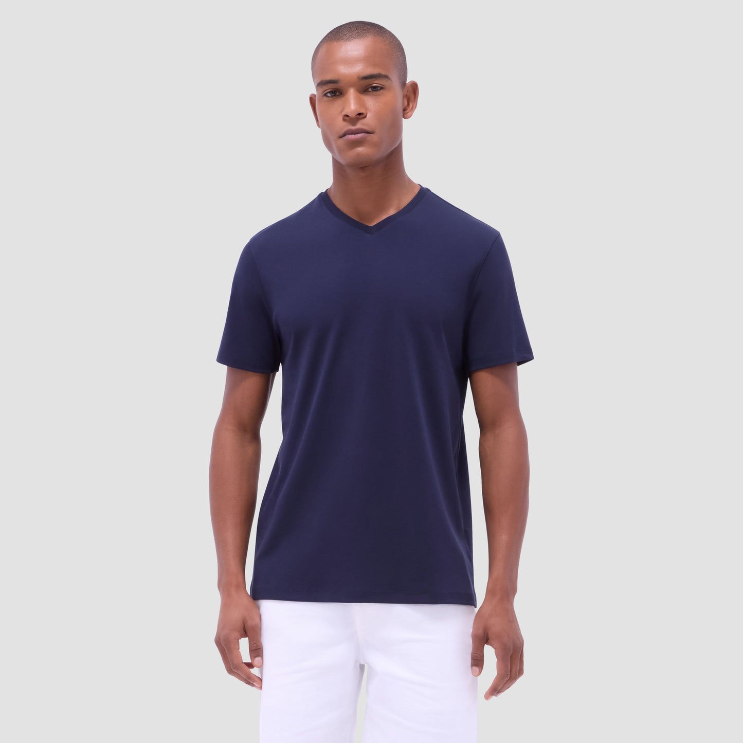 Bugatchi Holden V-Neck T-Shirt Navy