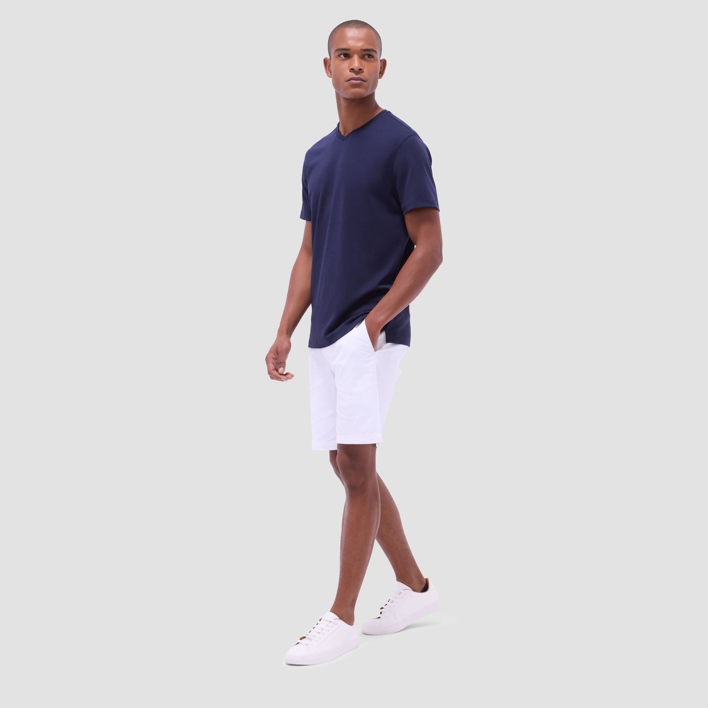 Bugatchi Holden V-Neck T-Shirt Navy