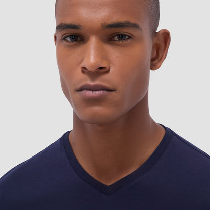 Bugatchi Holden V-Neck T-Shirt Navy