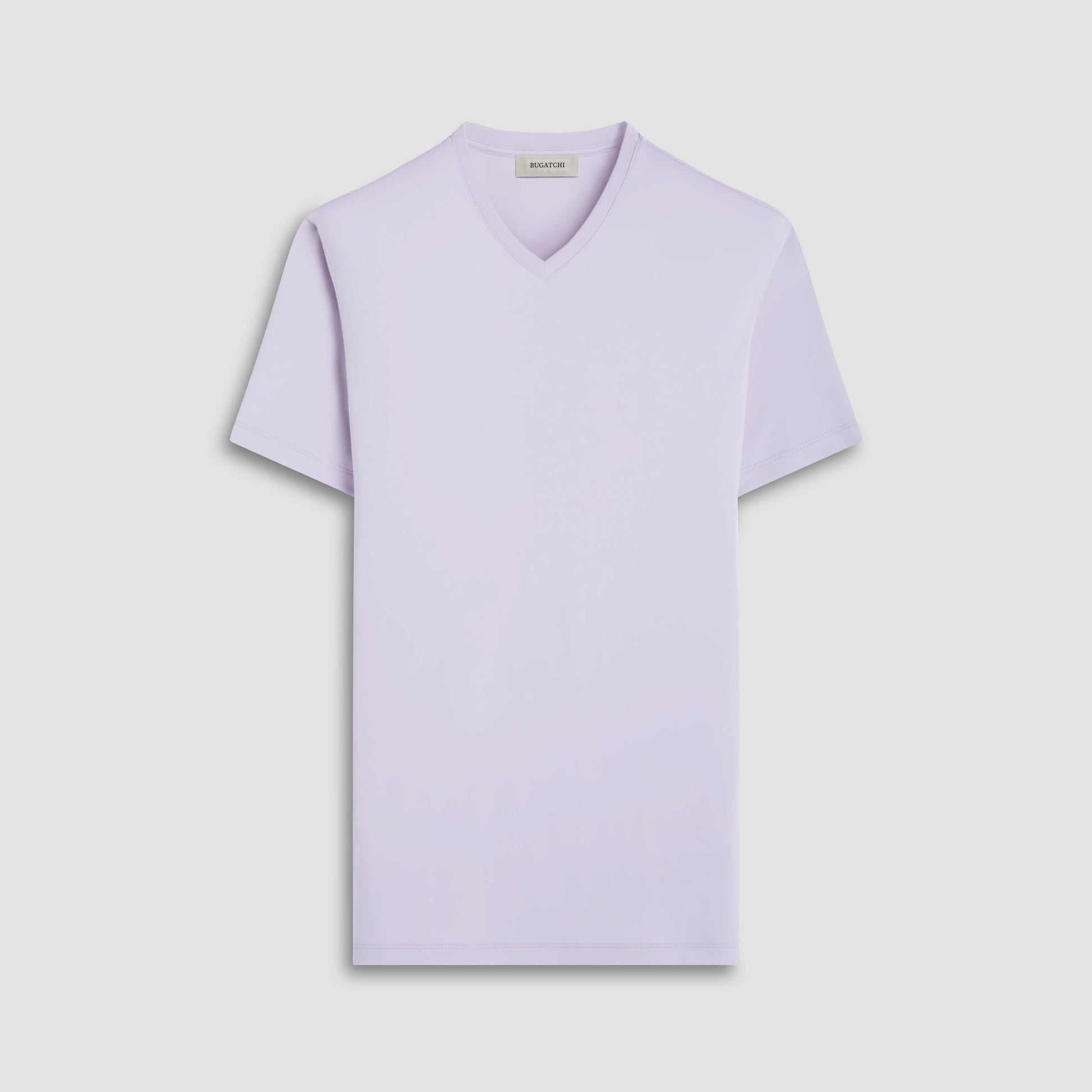 Bugatchi Holden V-Neck T-Shirt Platinum