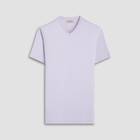 Bugatchi Holden V-Neck T-Shirt Platinum