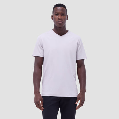 Bugatchi Holden V-Neck T-Shirt Platinum